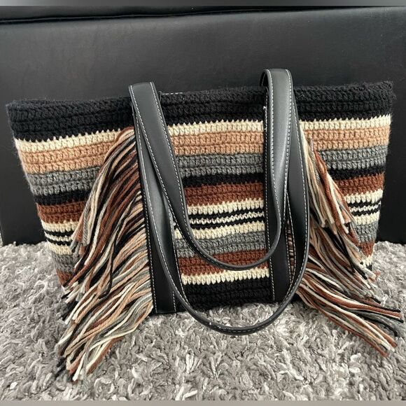 NWT Zara Striped Shopper Bag - Picture 2 of 11